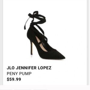 NWOT JLo Jennifer Lopez Lace Up Peny Heels